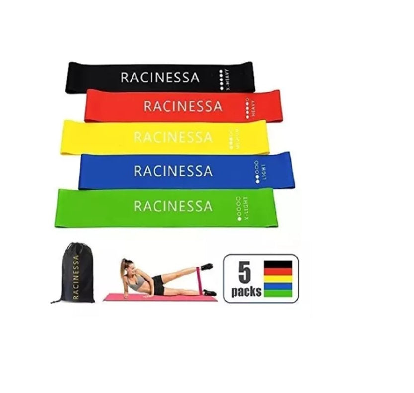 Bandas elasticas de colores set x 5